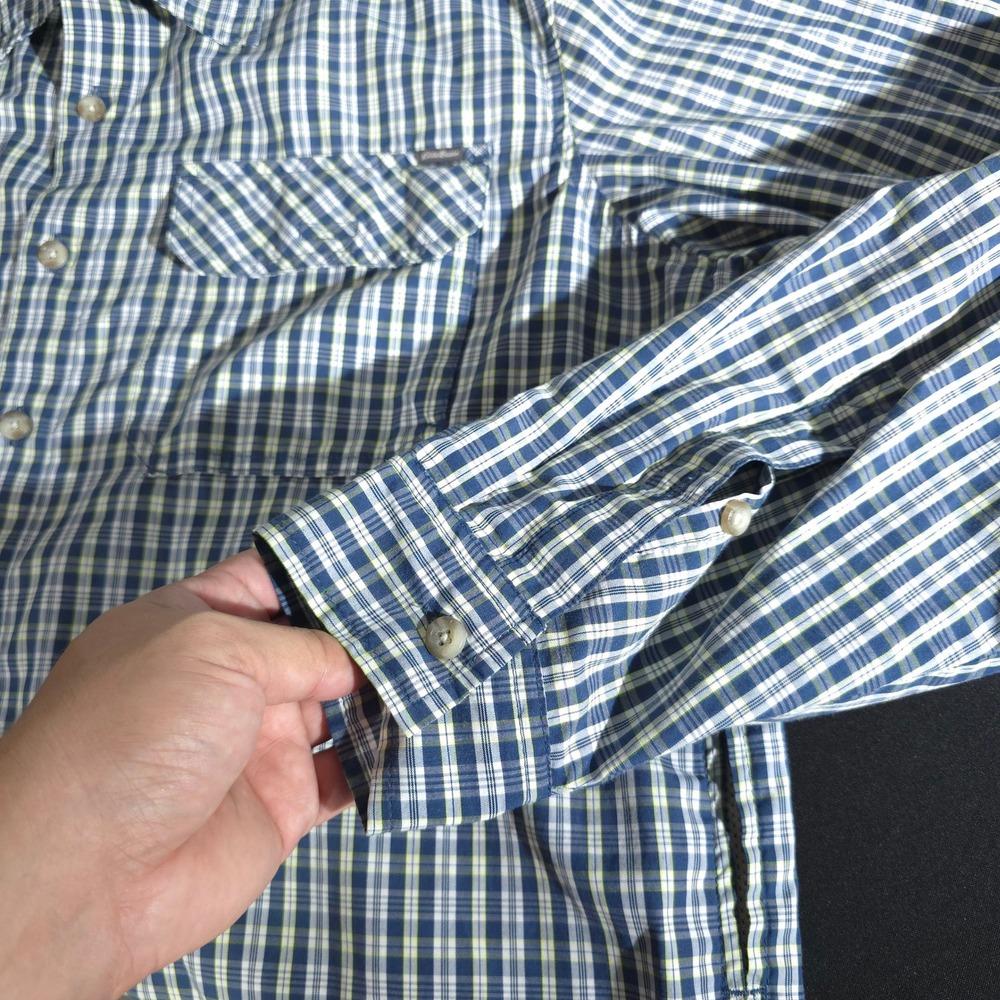 Eddie Bauer Travex Plaid Button Up Shirt Men TXL Long Sleeve Outdoor Work Casual - Picture 6 of 13